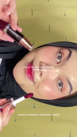 2in1 lip tint nya @otwoo.id cakep bangettt woee, bisa dipakai buat eyeshadow sama blush on✨🎀 #liptint #otwooid 