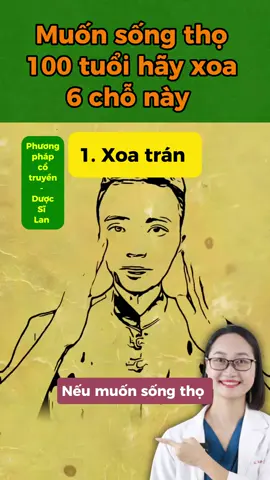 Muốn sống thọ 100 tuổi hãy xoa 6 chỗ này! #duocsilan #suckhoe #suckhoe247