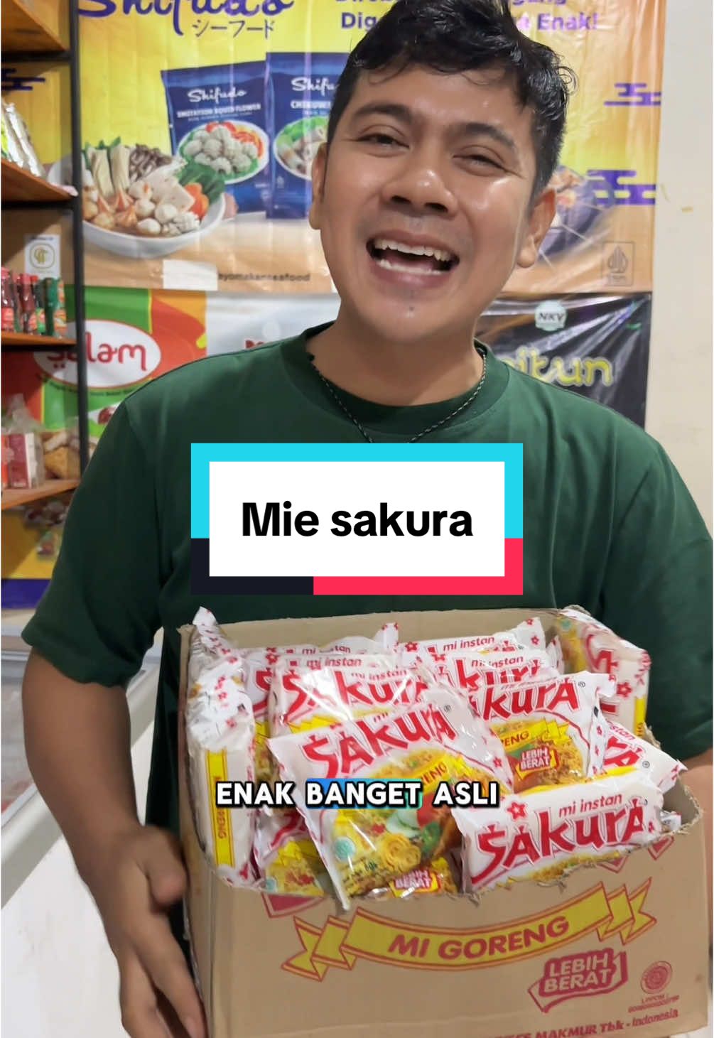 Cobain deh mie sakura, enak juga ternyata rasanya 👌#miesakura 