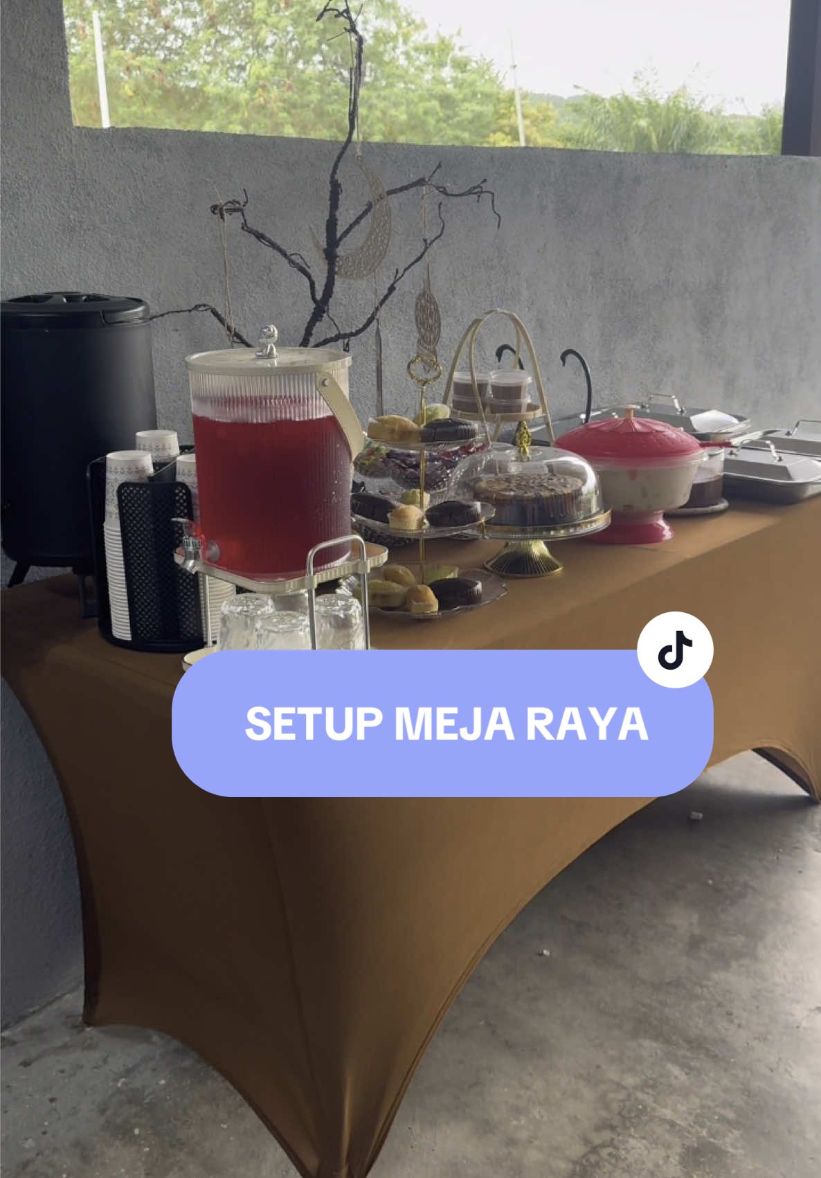 setup meja untuk open house ✨  #mejaraya #decomejaraya #mejaraya2025 