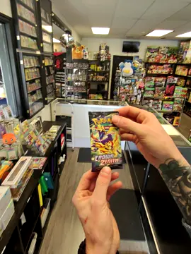 POV: Ripping a pack of Pokémon Crown Zenith ‼️ #pokemon #pokemoncards #fyp
