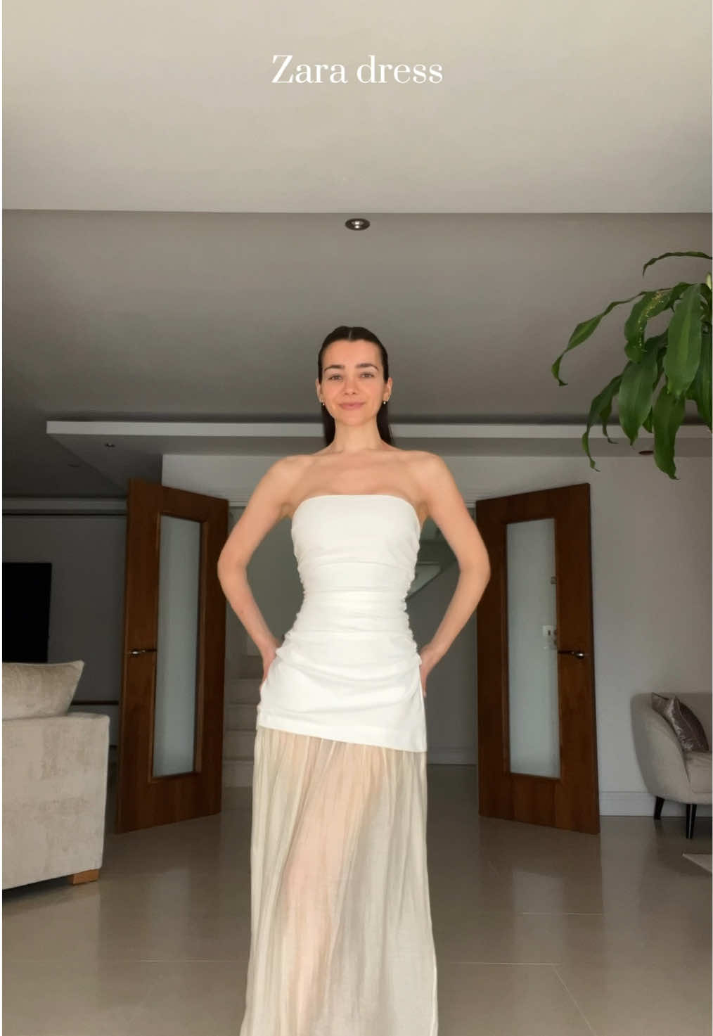 New Zara dress 🤍 #zara #zarahaul #zaradress #occasionwear 