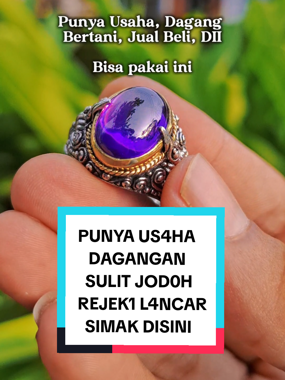 Siap-Siap di kejar bnyak wanita dan rejeki #cincin #aura #jodoh #usaha #pemikat #lancarrezeki #magnetrejeki #dewata #silver #bali 