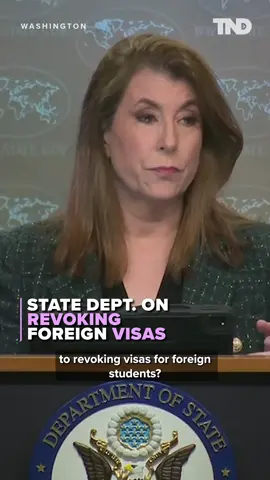 State Department Spokesperson Tammy Bruce was asked about revoking foreign visas during a press briefing Monday. #statedepartment #tammybruce #visa #columbia #palestine #gaza