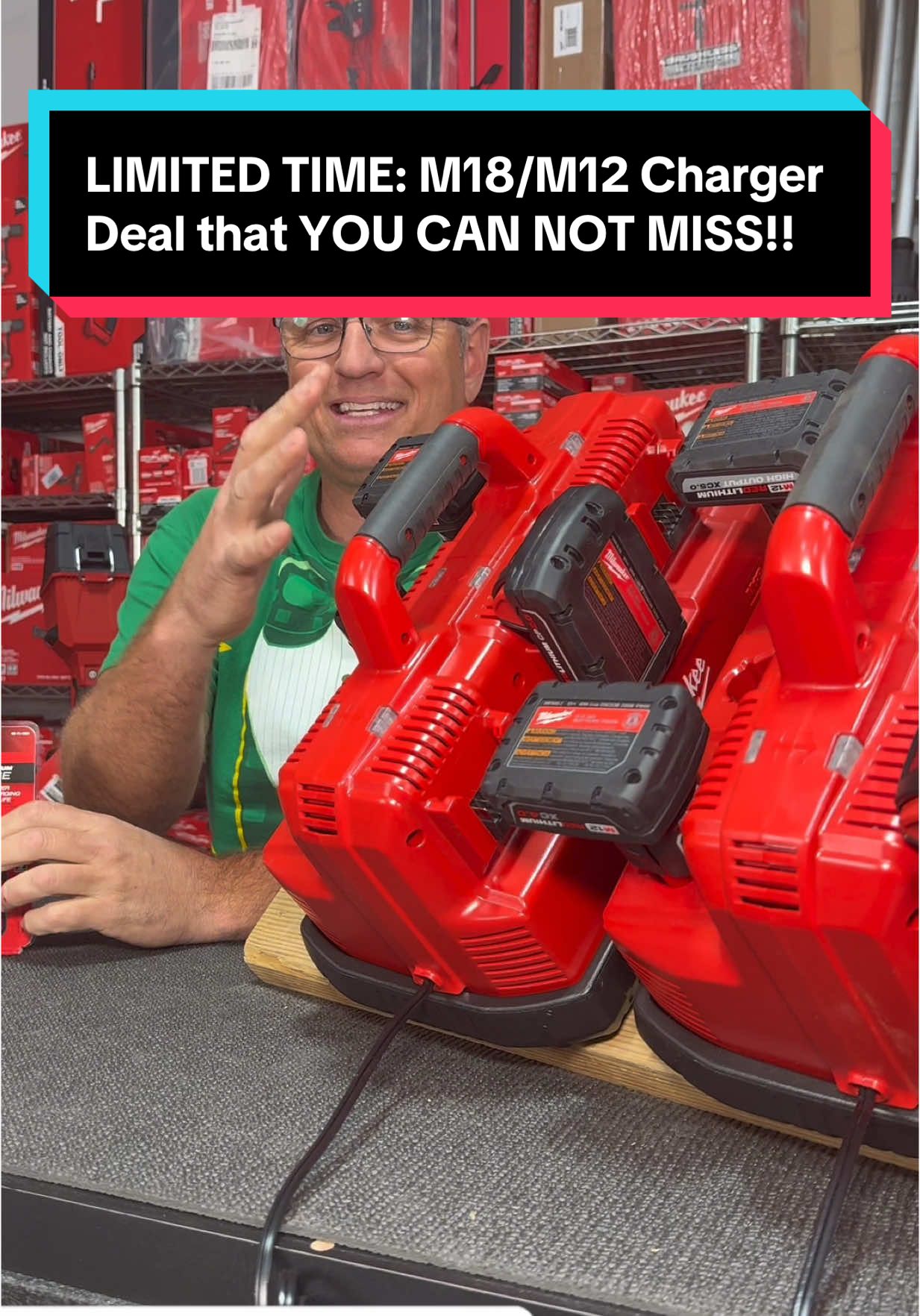 #limitedtime #milwaukeetools M18/M12 6 Bay Simultaneous Rapid Charger for the MOST AFFORDABLE price on the internet!! Order now on the website while supplies last! #powertools #tools #mechanic 