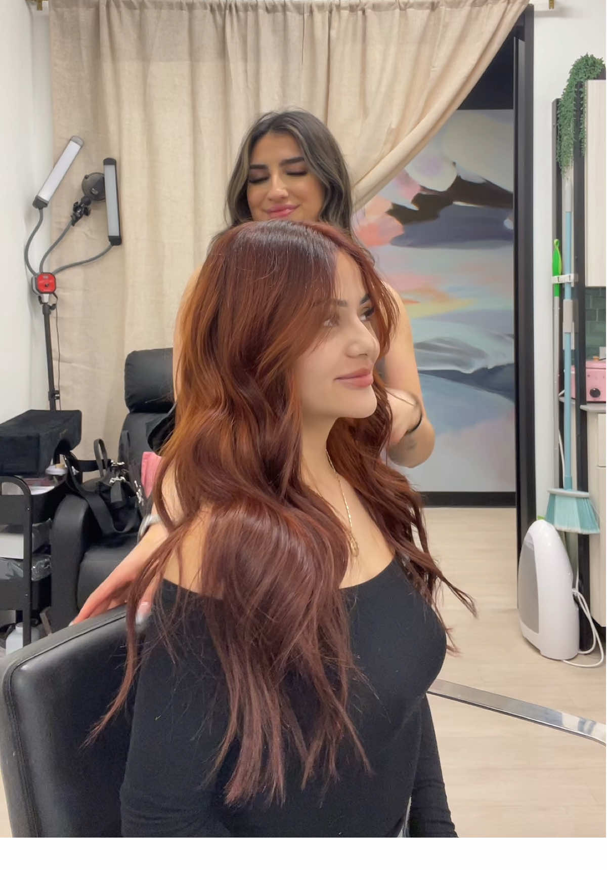 og eve is back❤️‍🔥 #copperhair #fyp #hairtransition 