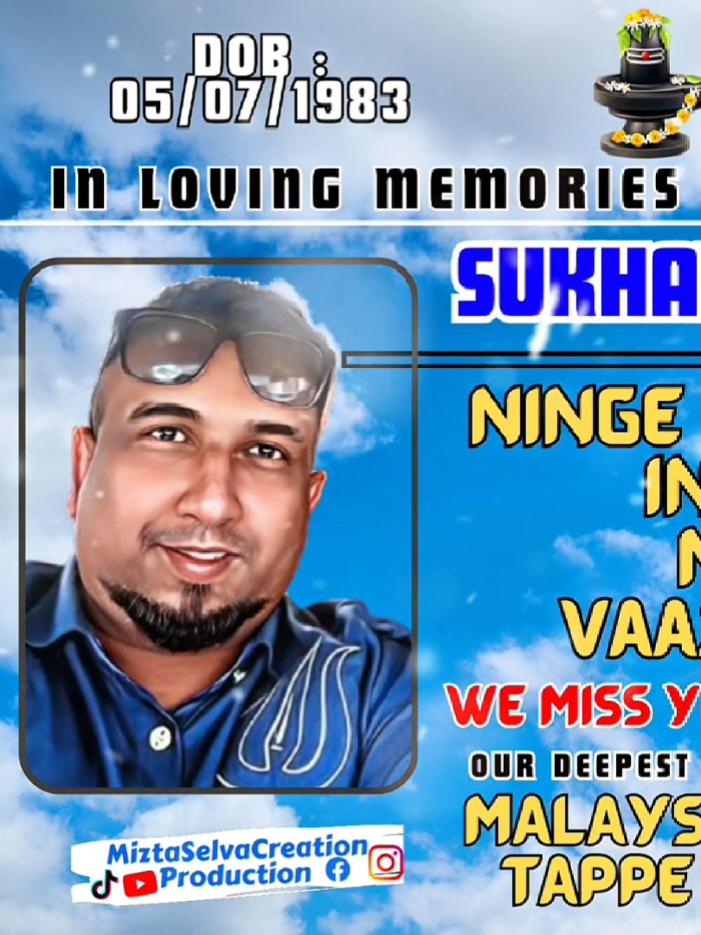 REST IN PEACE Brother @crbhaicrabzy / Your Memories Always With Us Forever Brother / Our Deepest Condolences By Entire Family MALAYSIA URUMEE MELAM & TAPPE MELAM BROTHERS | #miztaselvacreation #mscp101204 #mskaigecreation #crbrothers