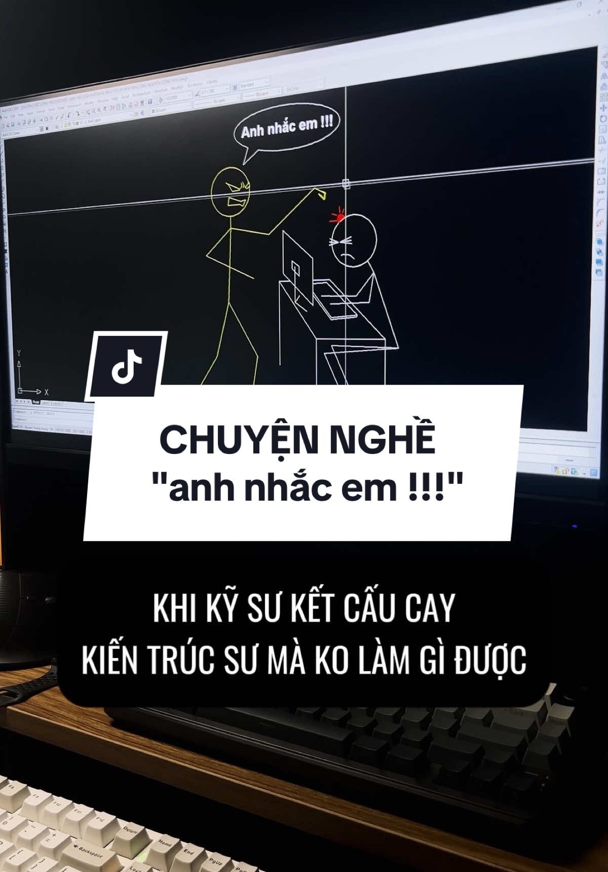 Khi kỹ sư kết cấu cay kiến trúc sư #chuqkientruc #funnyvideos #funny #giaitri #architecture #kientruc #anhnhacem 