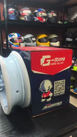 G-ren Mags White for Nmax v2 13s🔥 Front: 3.50 x 13 Rear: 4.0 x 13 #nmax #g-ren #mags #daxxmotogears 