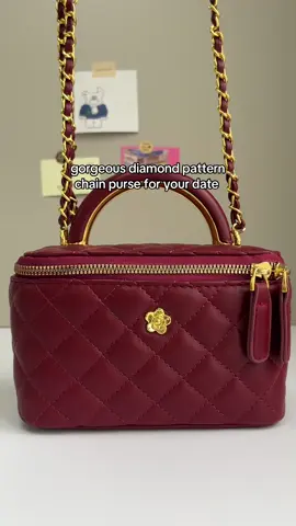 adjustable chain bag, classic diamond pattern design~#bag#fashion #luxury #brand #qk #classic #chainbag #diamondpattern#unpackwithme #whatsinmybag #redpurse #purseessentials #girlessentials #thatgirl#pinterestaesthetic #crossbodybag #shoulderbag #fyp #purse  #bags #fashion #forher #TikTokShop #BUYNOW #shoulderbag #BIGSALE #fyp #bagcollection #OOTD #everydaybag #spotlightfinds  #fashiontiktok