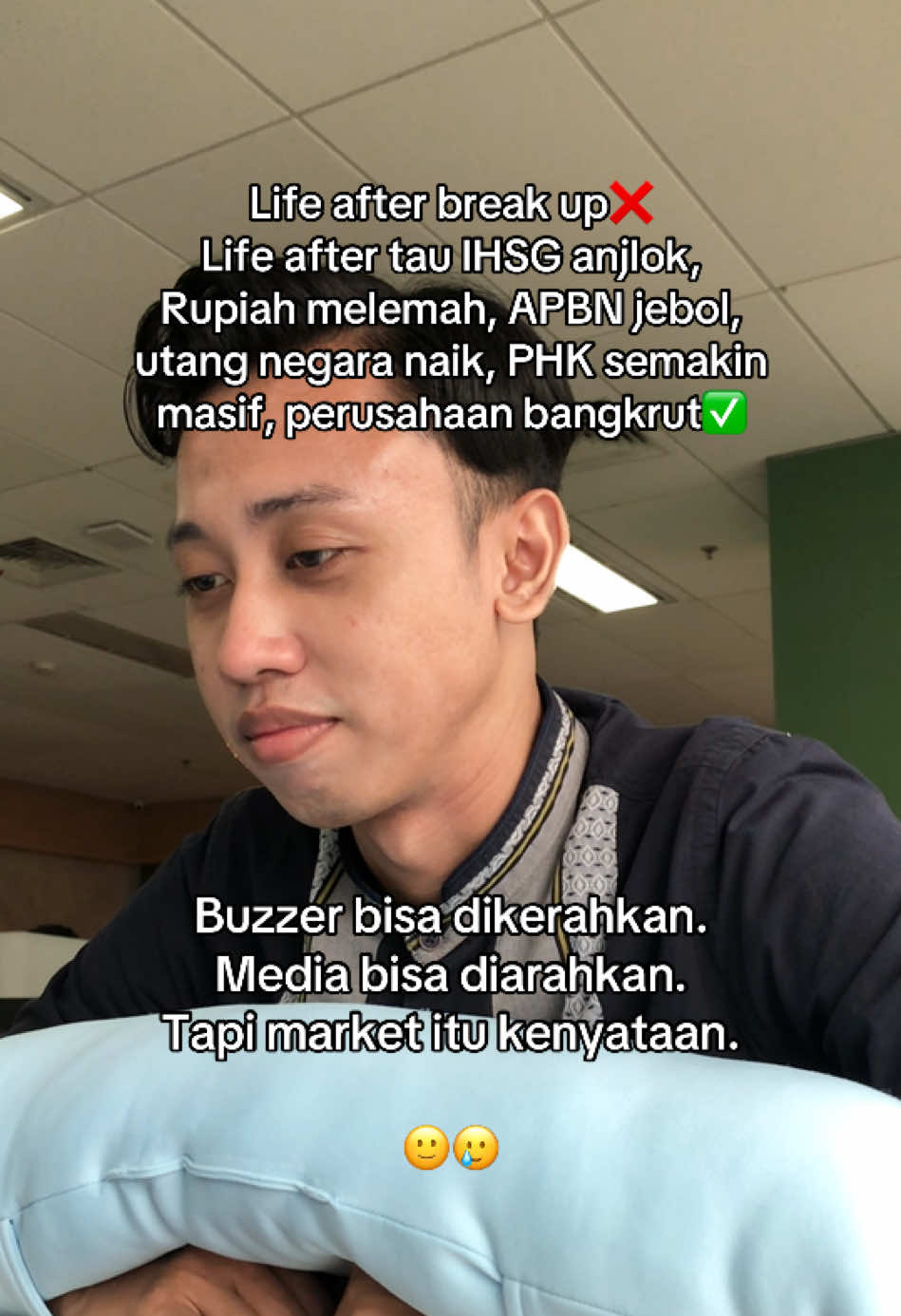 Indonesia lagi kenapa?🥲 #kerja #corporatelife #fyp #foryoupage #corporatetiktok #genz #genzi #mazzi #masgenzi #IHSG #indonesia🇮🇩 