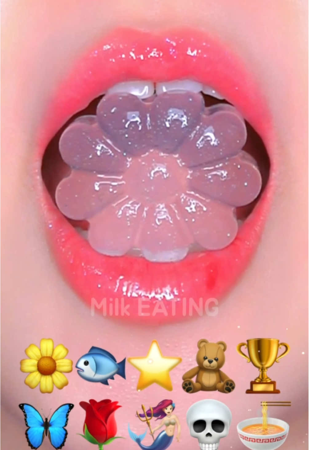 투명젤리 이모지 먹방🍑 최애 간식 추천해주세요 😋💭 Clear Jelly Emoji Food #asmrvideo #eatingshow #mukbangvideo #먹방asmr #입술먹방 