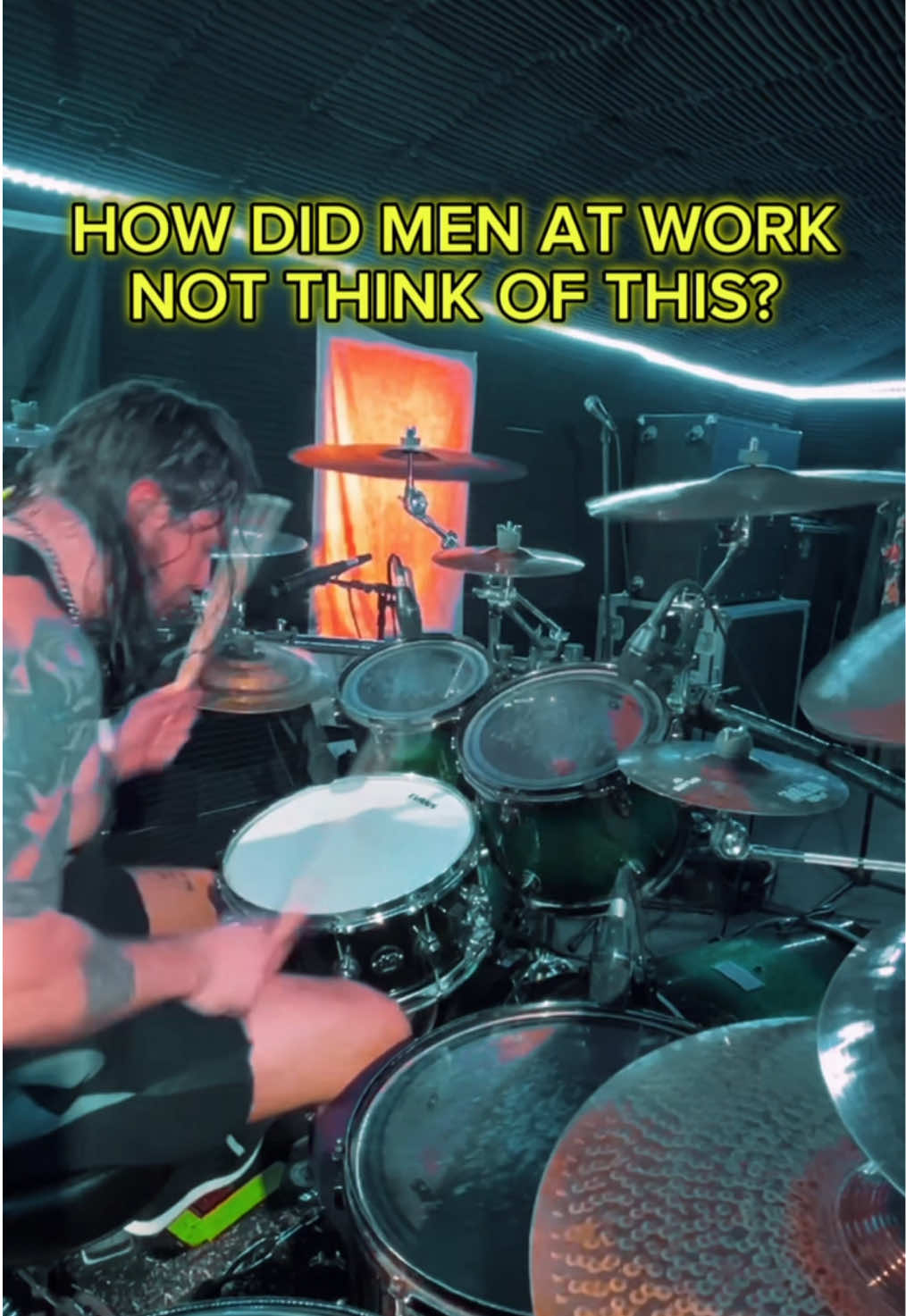 wtf were they thinking??.. not enough vegemite i suppose. #metaldrummer #drumchops #blastbeats #doublebassdrumming #grindcore #drumcam #landdownunder #menatwork 