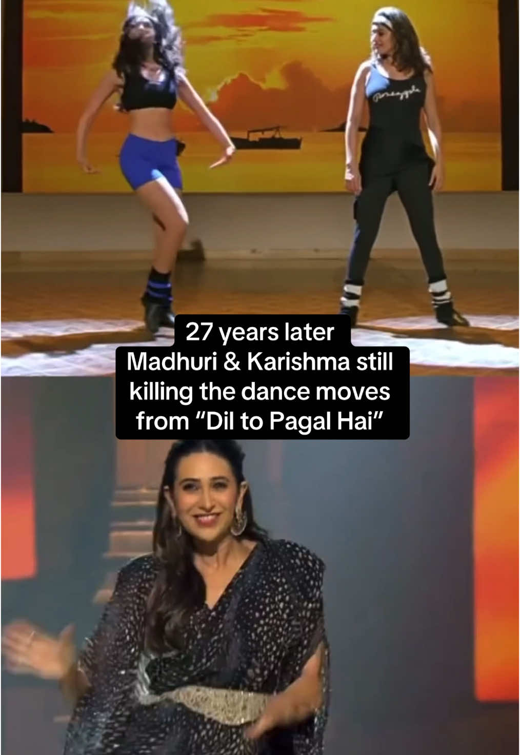 Just love these ladies still rocking it madhuri & karishma from dil to pagal hein  #fyp karishmakapoor #madhuridixit #srk #diltopagalhai #bollywooddance #90sthrowback #bollywoodmovie #bollywoodtiktok 