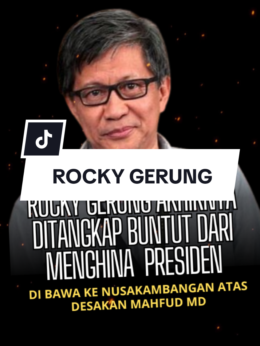ROCKY GERUNG DITAHAN KARENA GAGAL MELAKUKAN MEDIASI DENGAN PIHAK PENGGUGAT,BUNTUT DARI UCAPAN ROCKY GERUNG YANG MENGHINA PRESIDEN #rockygerung #presidenjokowi #presidenprabowo #mahfudmd #news #viralvideo #fy #fypage #fypdongggggggg #fyppppppppppppppppppppppp #politik 