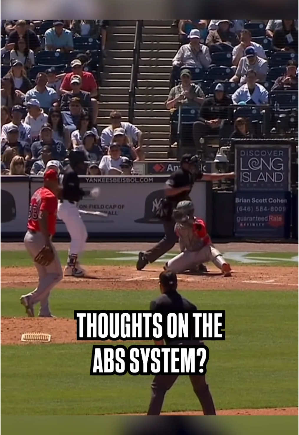 Would you like to see the ABS System implemented in the regular season? #MLB #baseball #springtraining #newyork #yankees 