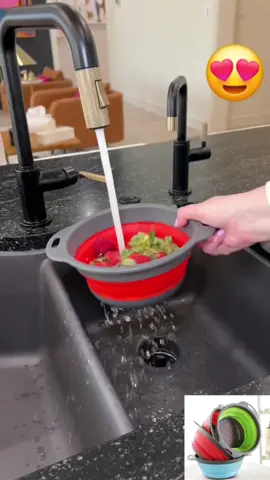 Escorredor Dobrável Higiênico Silicone  . . #escorredor #escorredordobravel #agua #legumes #verduras #lavagem #higiene #cozinha #comida #acheinashopee #shopee 