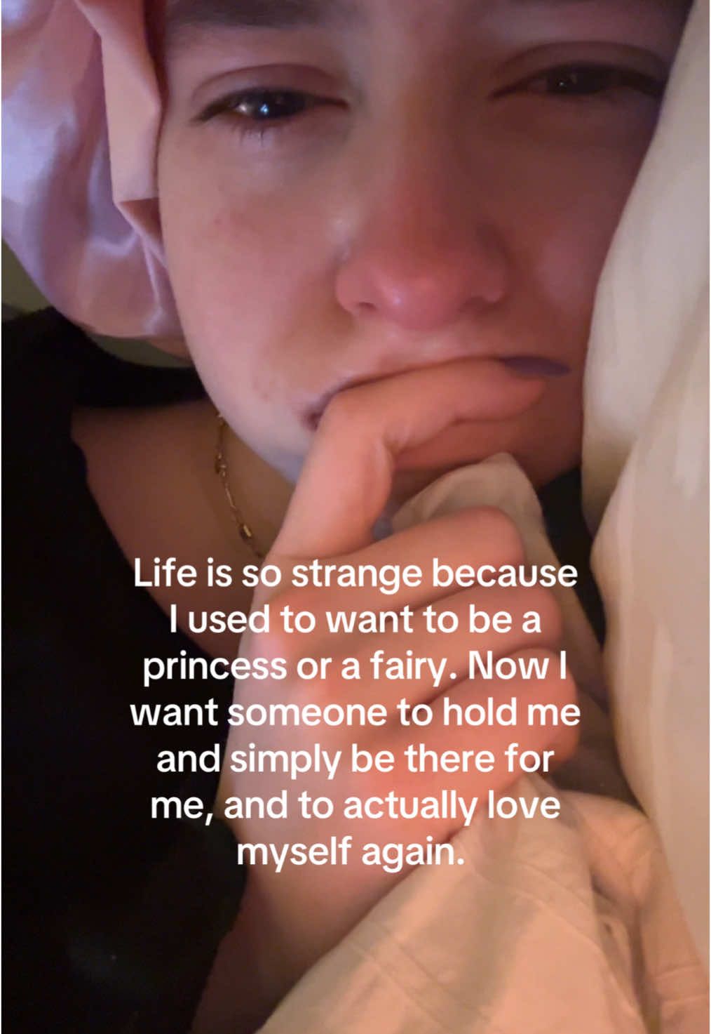 Growing up is hard.                        #foryoupage❤️❤️ #fypp #fyp #MentalHealth #depeession #emotional #nostalgia #childhood #relatable #blowup #viral_video #fyppp #crying #sad 