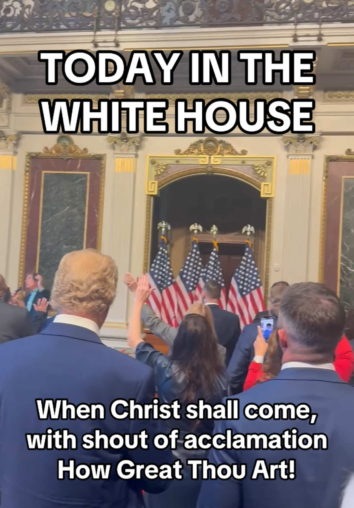🚨TODAY IN THE WHITE HOUSE!🚨 Pastors and leaders gathered in the White House for a briefing from the White House Faith Office.  Freedom of speech and religious liberty matters. But, they mean nothing if they aren’t exercised… if God‘s people fail to open their mouths and declare the goodness of God.  I’m thanking God for bold men and women of God and national leaders who move away obstacles to the greatest expression of speech, speech that worships Jesus Christ the Lord.  - - “When Christ shall come, with shout of acclamation And take me home, what joy shall fill my heart Then I shall bow, in humble adoration And then proclaim, my God, how great Thou art Then sings my soul, my Savior God to Thee How great Thou art, how great Thou art Then sings my soul, my Savior God to Thee How great Thou art, how great Thou art How great Thou art, how great Thou art.” ##breakingnews##christiantiktok##whitehouse##donaldjtrump##presidenttrump