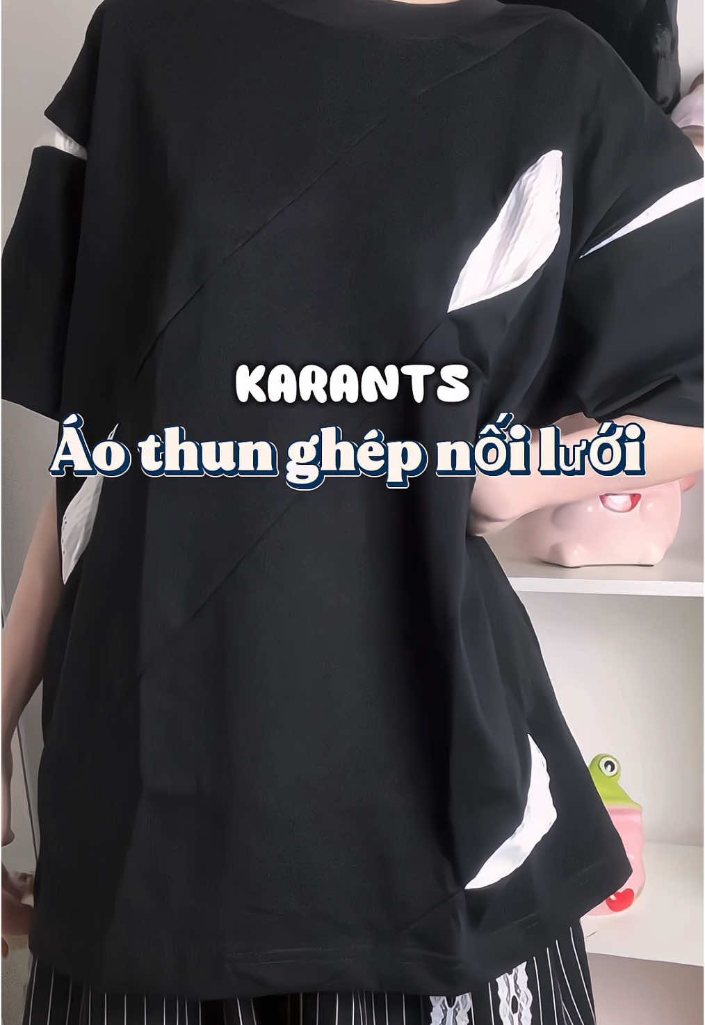 Áo thun ghép nối lưới @KARANTS #karants #aothun #aothunkarants #thoitrang #tipphoidoxinh #trn_trn24 