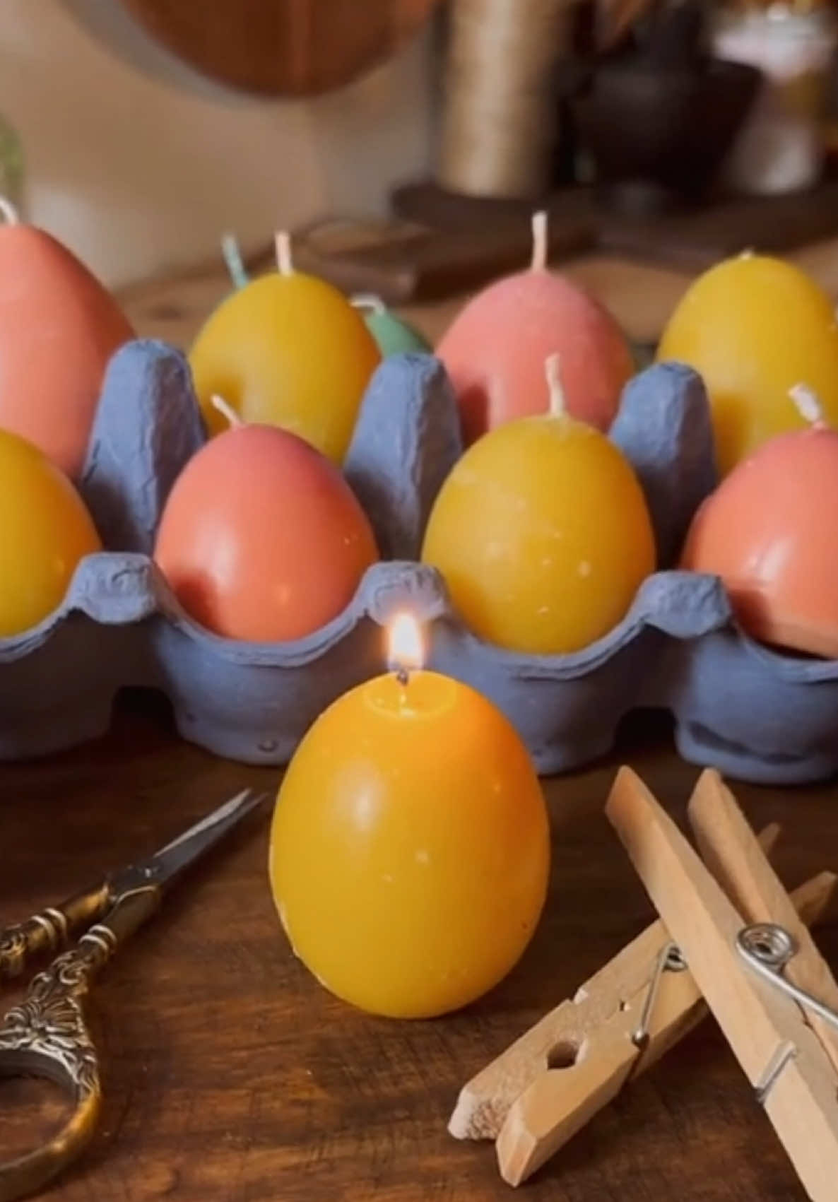 Velas tipo 🥚 huevo. 