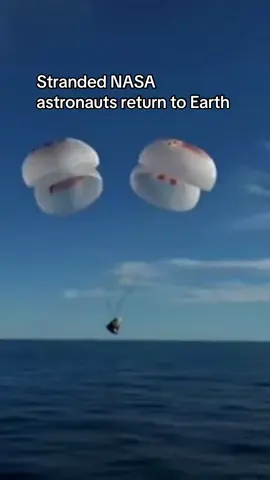 Astronauts Suni Williams and Butch Wilmore splashed back to earth in the waters off Florida’s Gulf Coast on Tuesday, March 18, after a 17-hour journey in the SpaceX Dragon Capsule. The pair spent 286 days onboard the International Space Station, more than nine months after Boeing’s capsule malfunctioned, hindering their originally scheduled eight-day mission. The SpaceX Dragon capsule containing Williams and Wilmore, along with their colleagues Aleksandr Gorbunov and Nick Hague, undocked from the International Space Station early on Tuesday morning. 📹: NASA via Storyful