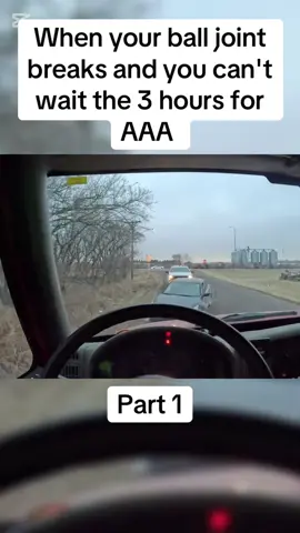 When your ball joint breaks and you can't wait the 3 hours for AAA 