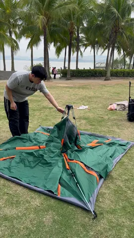 Strong Windproof,Wateproof & UV Protection | High-density waterproof coating,no fear of heavy rain. Perfect for      camping,picnics,fishing,road trips,and the beach #camp #tent#fyp #campingtent#campingtents#campinglife#tentcamping#outdooradventure #musthave#bestgear#easysetup#mosquitoproof#waterprooftent