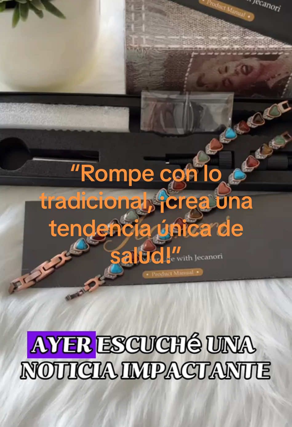 ⚠️Advertencia: ¡No estás usando una pulsera!#jecanori #TikTokShopSpringGlowUp #copperbracelet #magneticbraceleto #adjustable 