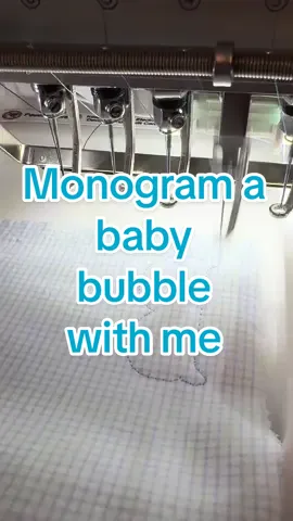 Let’s monogram a baby bubble!! I love adding their name to the collar for a special touch 🩵 #fyp #monogram #babyboy #SmallBusiness #monogrammedgifts #kidclothes #babyclothes #machineembroidery #appliqueembroidery 