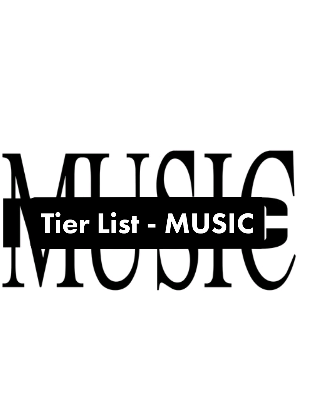 Tier List - MUSIC  #immusic #playboicarti #trap #rap #tierlist 