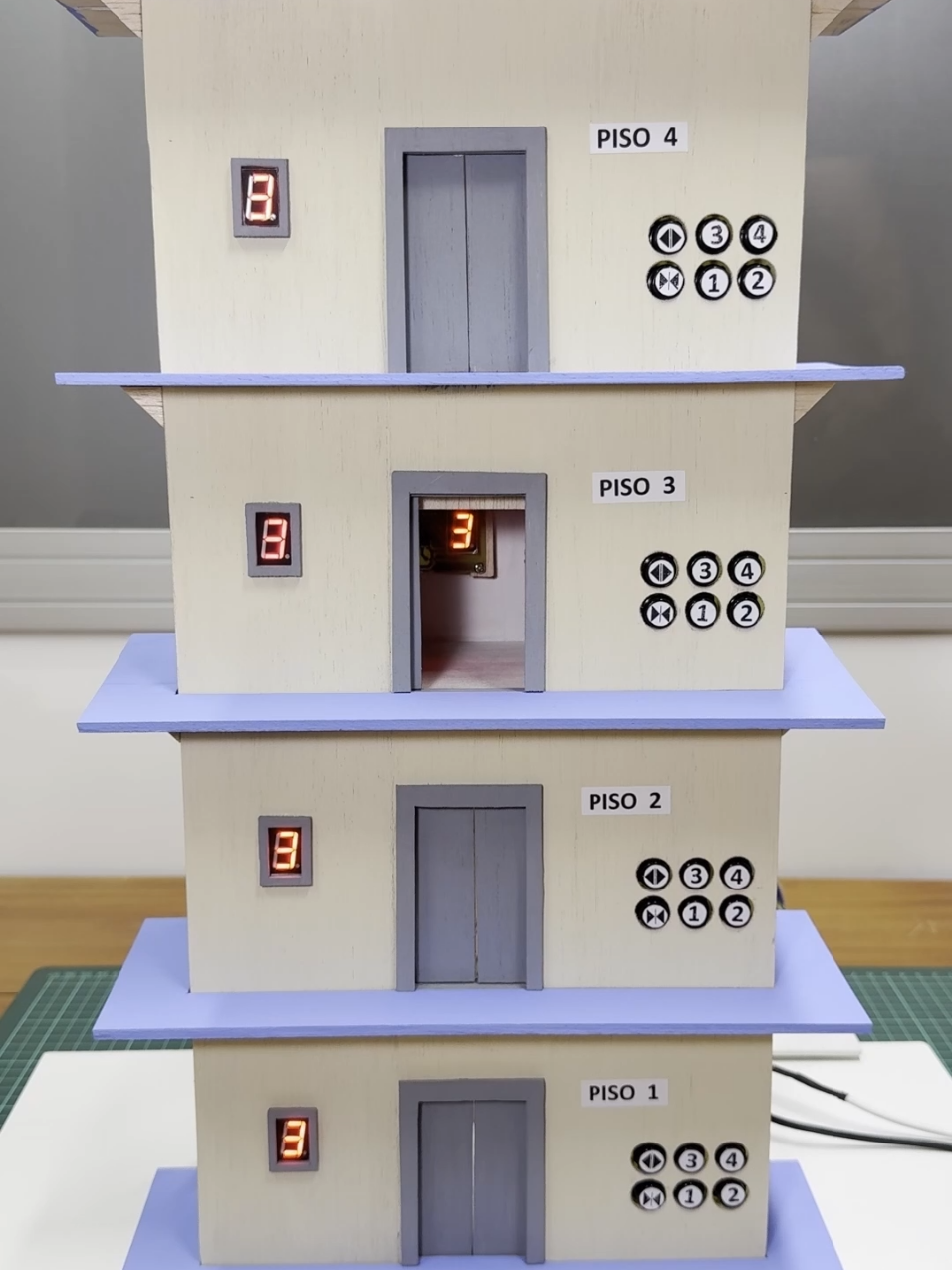 Ascensor eléctrico con Arduino #ascensor #arduino #tutorial #electronica #proyecto #elevator 