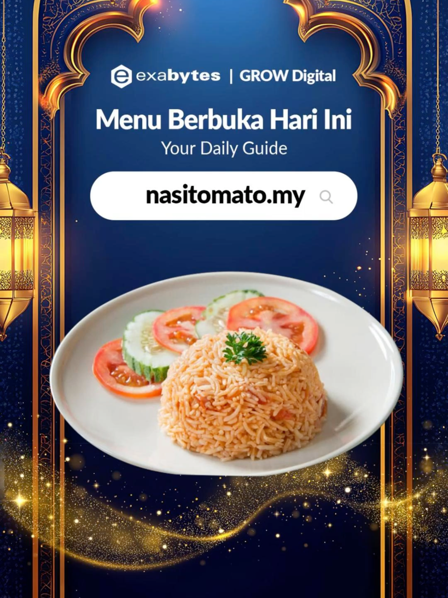 🍛 Nasi Tomato – Fragrant, Rich & Perfect for Any Feast! 🍅 A festive favourite, Nasi Tomato is fluffy, aromatic, and pairs perfectly with ayam masak merah.  Just like this beloved dish, your brand deserves a strong and memorable identity.  nasitomato.my is still available—secure it before someone else does! 🔗 Grab your domain today: www.exabytes.my #tomato #nasitomato #ramadan #menu #menuberbukahariini #bukapuasa #domain #domains #domainname #domainnames #Exabytes #GROWDigital