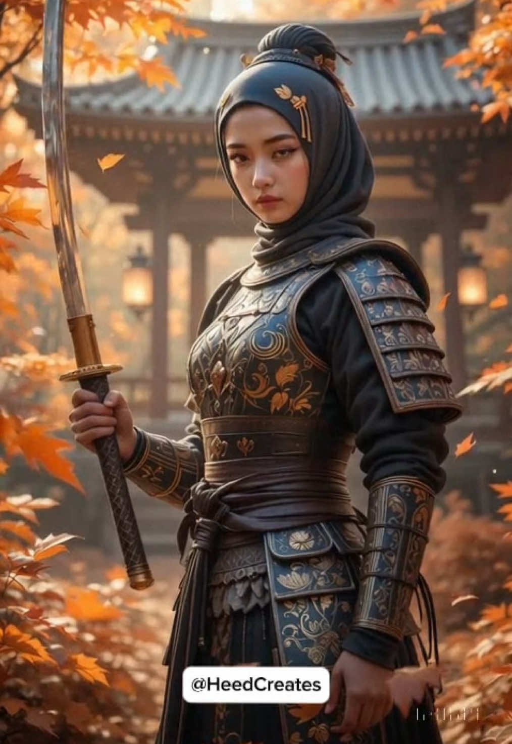 ⚔️ The Hijabi Warrior Awakens! ⚔️ What if history had a hidden legend? A fearless warrior, cloaked in gold and steel, moving with the grace of the autumn wind—and wielding a katana like a true master. 🌿✨ 🔥 Witness the power. Feel the motion. ⚔️ Every swing tells a story. 🍂 Every falling leaf whispers a legend. This isn’t just art—it’s a cinematic experience. And guess what? We made it move! 🎥 🚀 Ready to bring your vision to life with stunning animations? Let’s create something legendary together! 👉 DM @HeedCreates or drop a ⚔️ in the comments if you want your static images to be transformed into cinematic magic! 🎬 #HeedCreates #CinematicArt #DigitalWarrior #AnimationMagic #HijabiSamurai #AIArt #CreativeStorytelling #Klingai  #ai #aiart #aitrend #aimagic #aianimation #viralvideo #aiviral #povstories #aipov #samurai