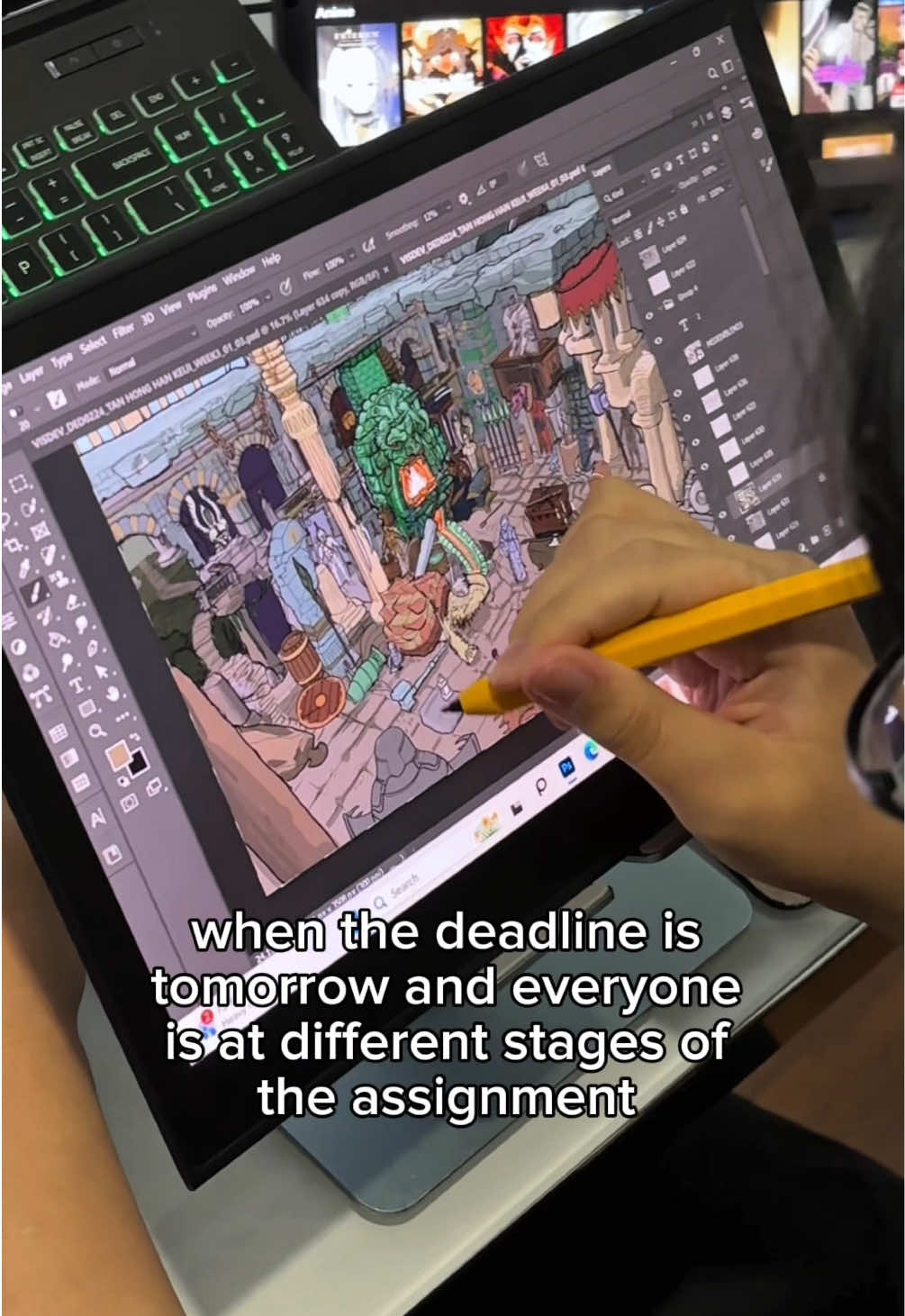 y'all know the feedback session gonna be crazy 🔥🔥 #fypシ゚ #artstudent #artschool #artistsoftiktok #artmeme #schoollife 