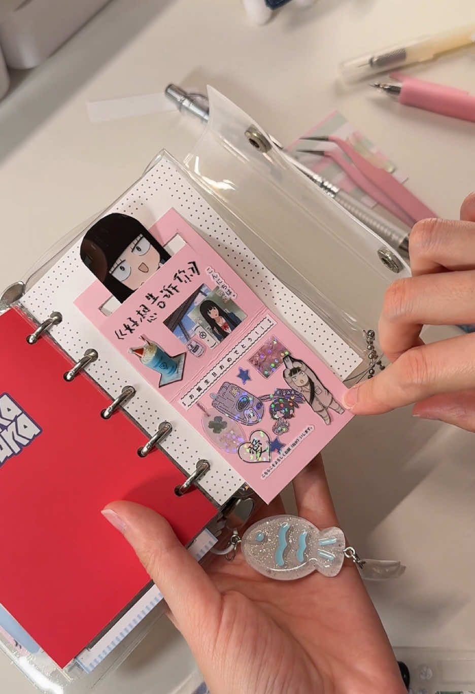 DIY Interactive Journal | Moving Character Flip Paper Design #stickers #DIY 
