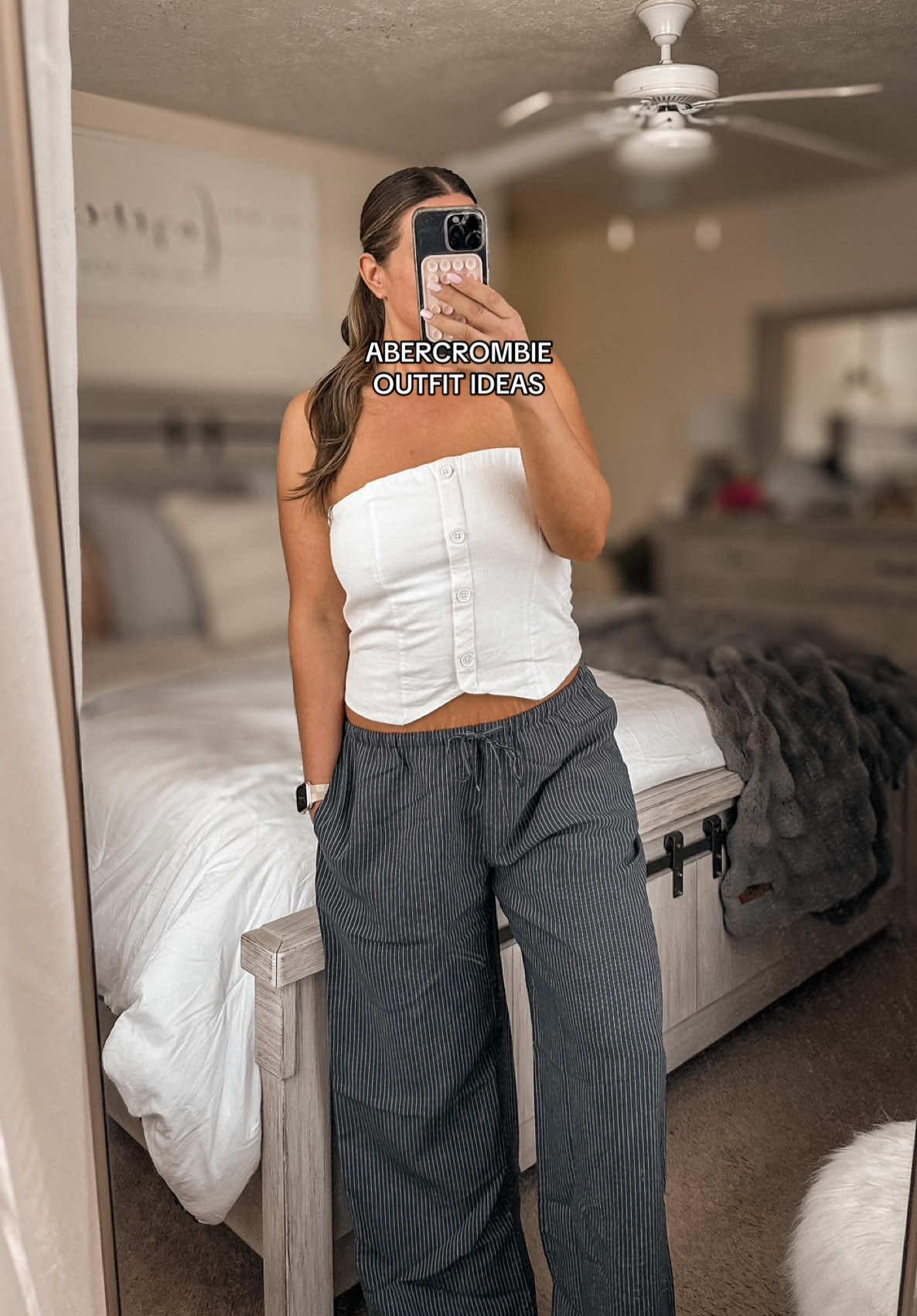 I love a casual but elevated “linen” look and these @abercrombie wide leg pull-on pants are PERFECT! Also the American flag sweater from @Old Navy Official is back! Sold out super quick last year, and it’s on sale! Everything is 🔗 on my LTK 💙🏝️ #CapCut #spring #springbreak #OOTD #ootdinspo #ootdfashion #tryonhaul #outfitideas #outfitoftheday #stylesnap #styleinspo #styletips #linenpants #coastalgrandmother #cozyathome 