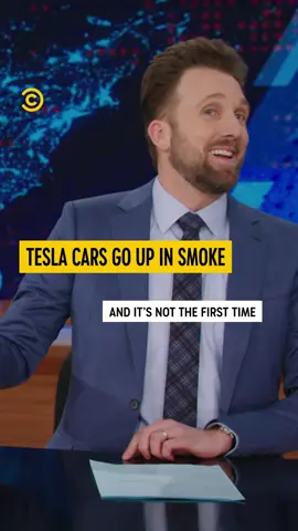 Teslas are hot property 🔥🚙 #TheDailyShow #ElonMusk #Tesla #TeslaVandalism #JordanKlepper #ComedyCentralUK #CCUK #Comedy #Funny #News