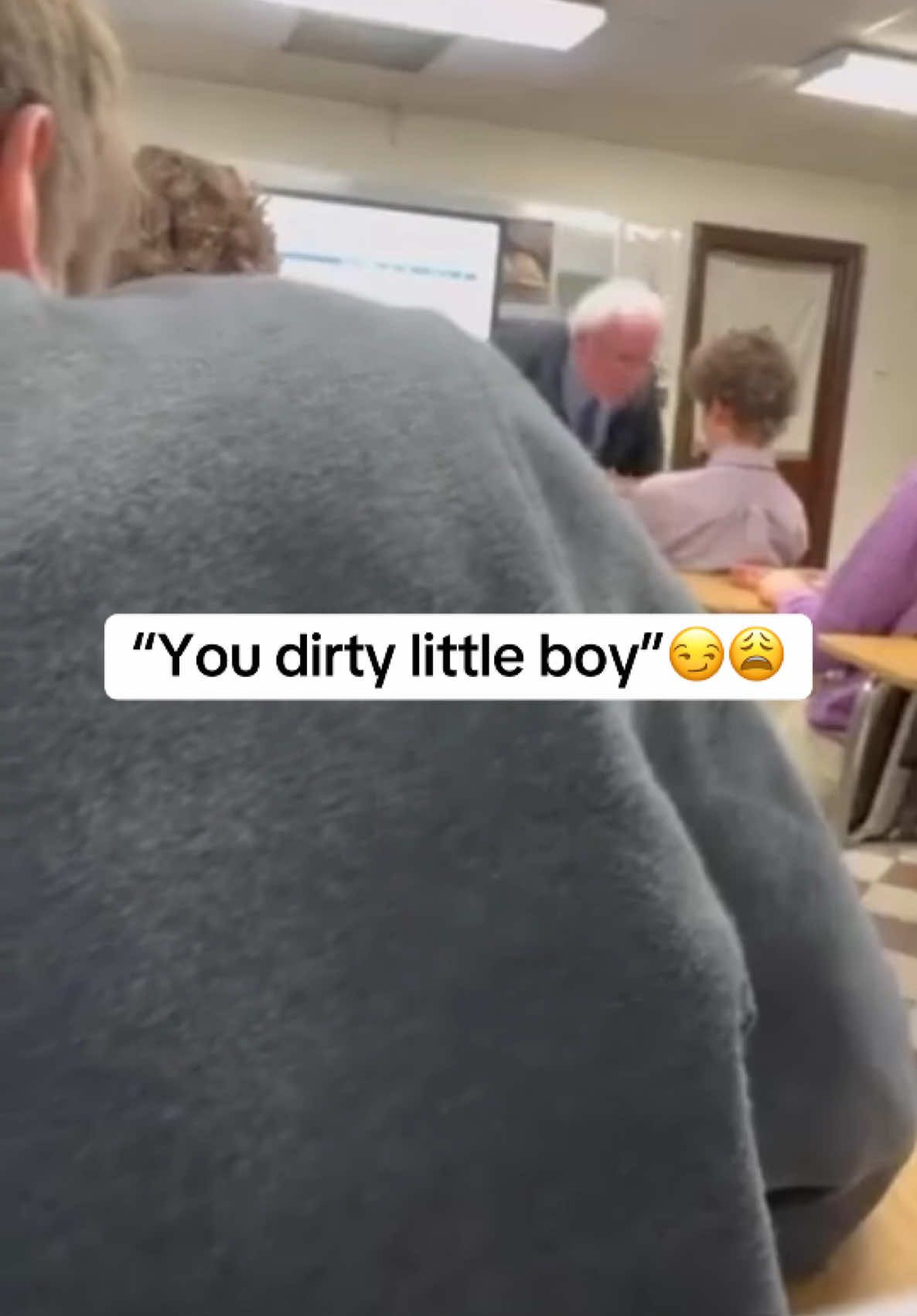 Why he lowkey freaky with it tho😭#funny #school #viral 