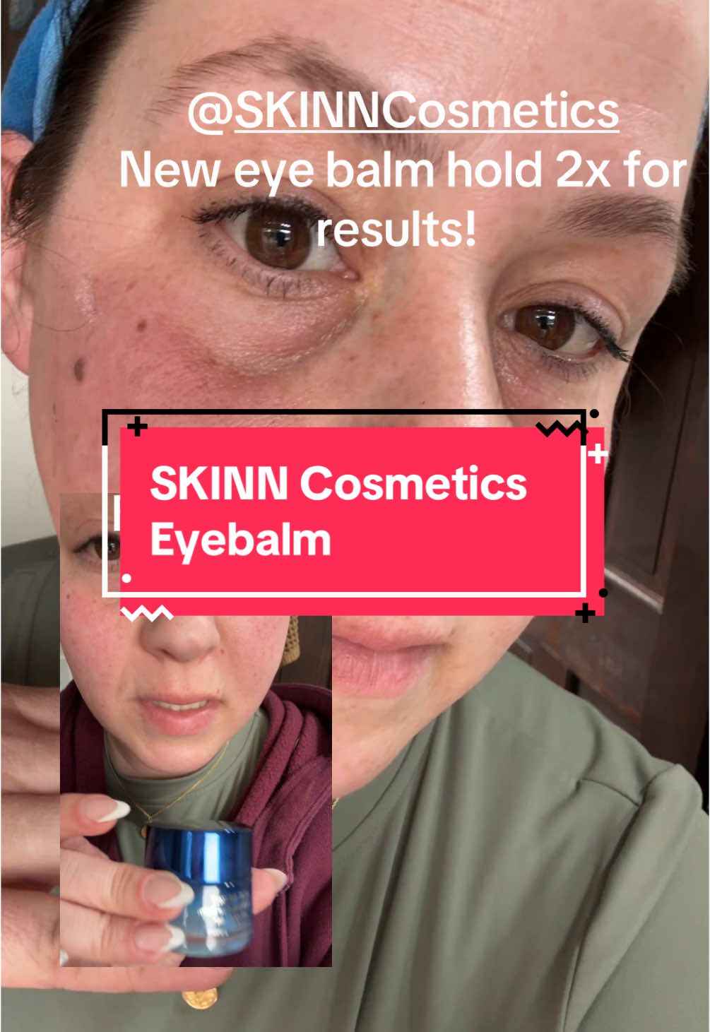 Wow! You need this eye cream! #skinncosmetics #eyecream #crowsfeet #wrinkles #skincare #tiktokshopspringglowup #TikTokShop #beauty #undereyebags 