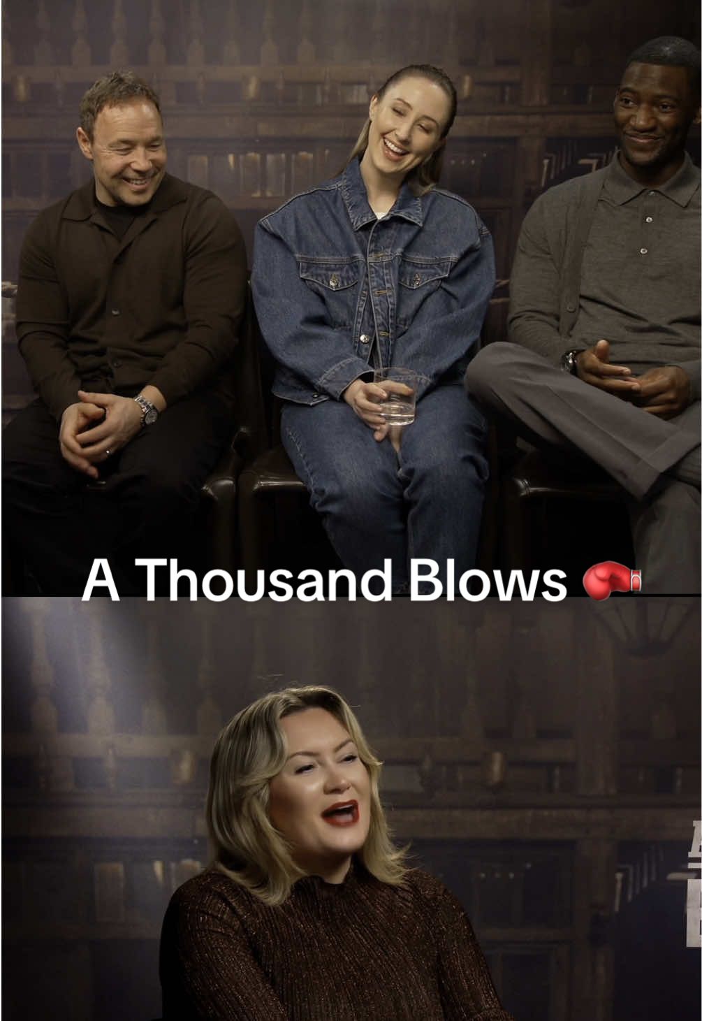 Here’s a bit of banter with this lot from our blether about A Thousand Blows 🥊 Loved this show!! Have you watched it yet 👀? @disneyplusuk #athousandblows #athousandblowsdisneyplus #athousandblowsseries #stephengraham #erindoherty #malachikirby #tvshow #perioddrama #stuntwork #fightscenes #tvtok #celebrityinterviewer #host 