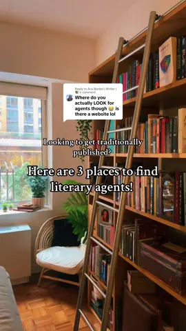 Replying to @Ana Berbel | Writer | 📚 Here are 3 places to find literary agents if you’re looking to get your novel traditionally published! 🥰 QueryTracker is also used to actually submit your query/writing samples too, so it’s a win-win situation. #writing #authortok #writertok #writingabook #authorsoftiktok #writersoftiktok 