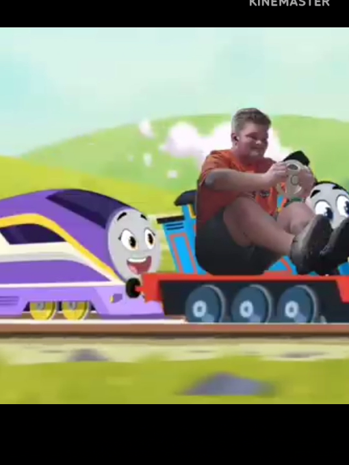 I going down the hill super fast #allenginesgo 