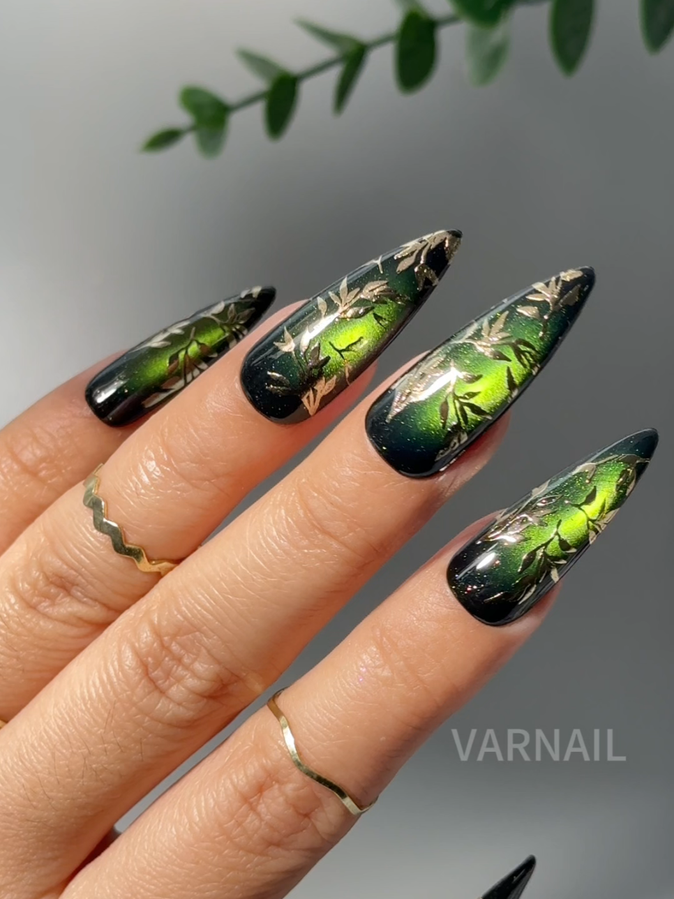 Part 2 💚Yes or No? #naildesigns #varnail #cateyenails #greennails #nailart #gelpolish #foru #auranails #3dnails #springnails #foryourpage #Stampinggel