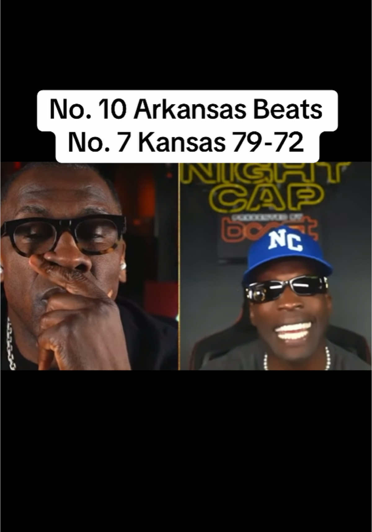 #fyp #shannonsharpe #ochocinco #ncaa #ncaabasketball #MarchMadness #basketball #collegebasketball #beat #arkansas #kansas 
