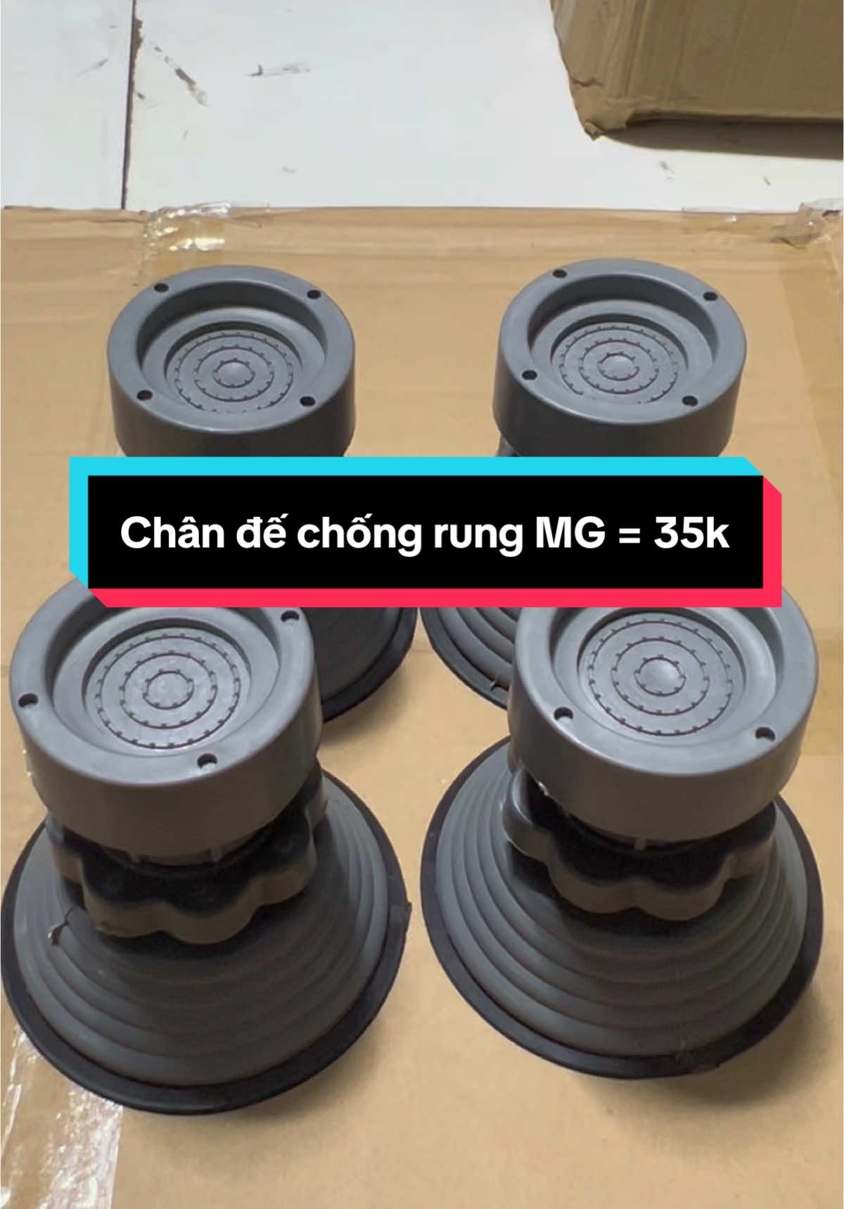 Chân đế chống rung lắc máy giặt giúp máy hoạt động êm ái set 4 cái chất liệu cao su nhựa