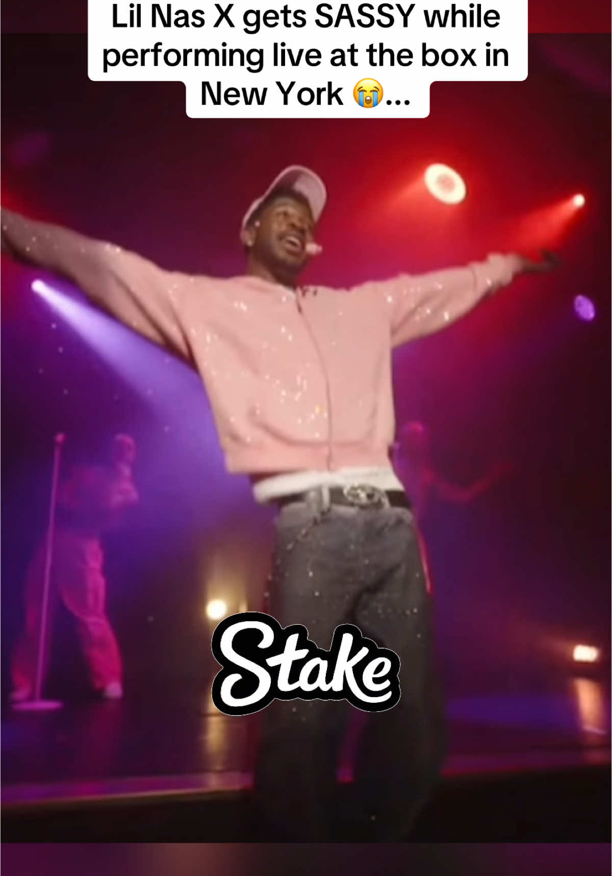 Lil Nas X gets SASSY while performing live at the box in New York 😭... #lilnasx #sassy #newyork 