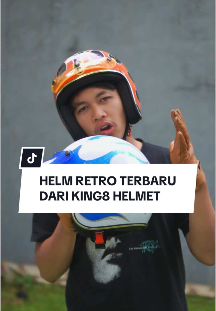 buat cowo2 yang suka pake helm retro, helm ini wajib kalian punya sih🔥 #belihelm #belihelmdotcom #helmbogo #king8 #helmetloverindonesia #ramadanekstraseru #fyp 