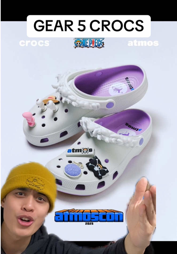 GEAR 5 CROCS IS CRAZZYY!! #onepiece #gear5 #luffy #crocs #anime #collab #atmos #japan 