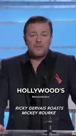Ricky Gervais ROASTS Mickey Rourke